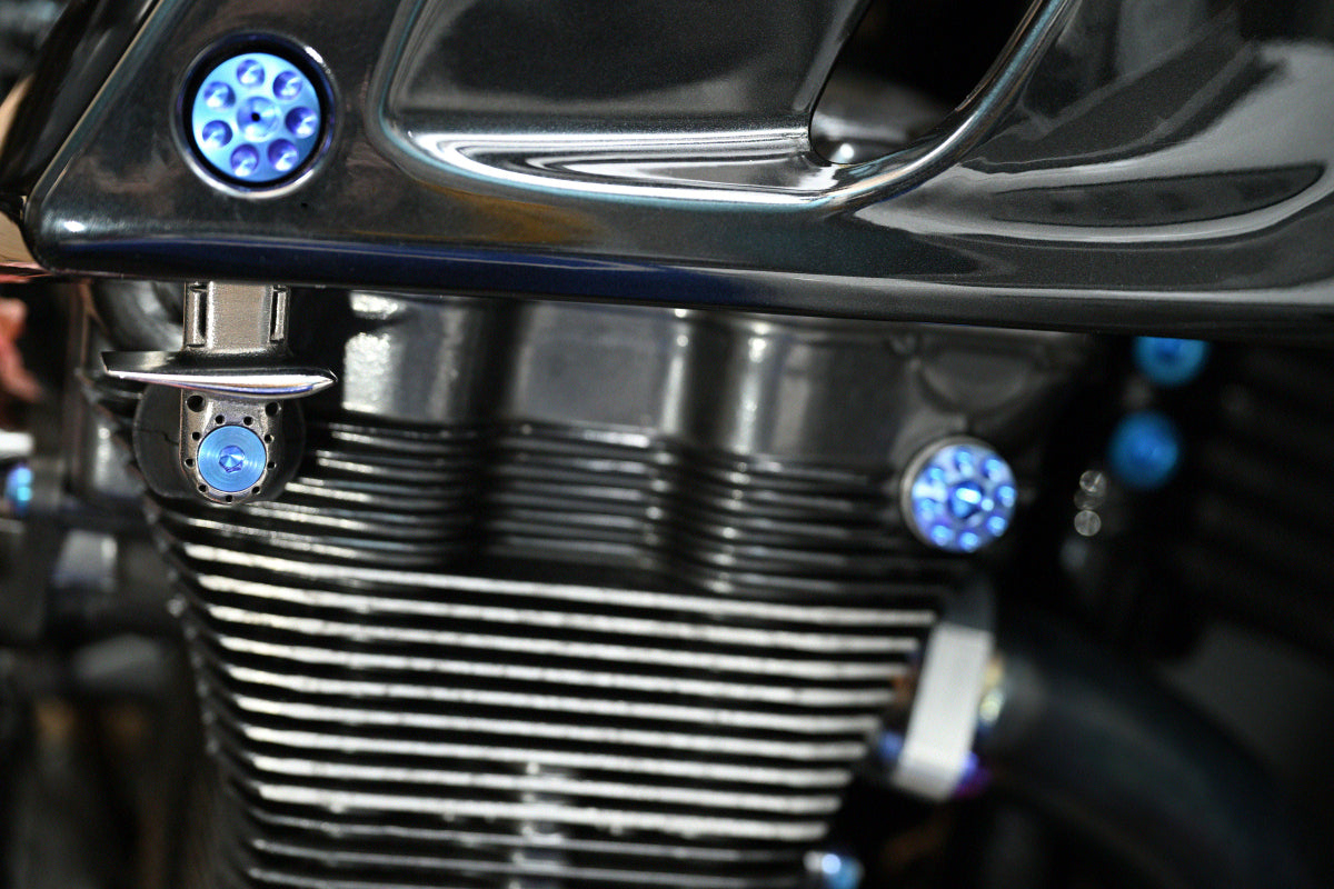 New 3D printed Titanium side cowl stay for SUZUKI GS1200SS (GV78A)