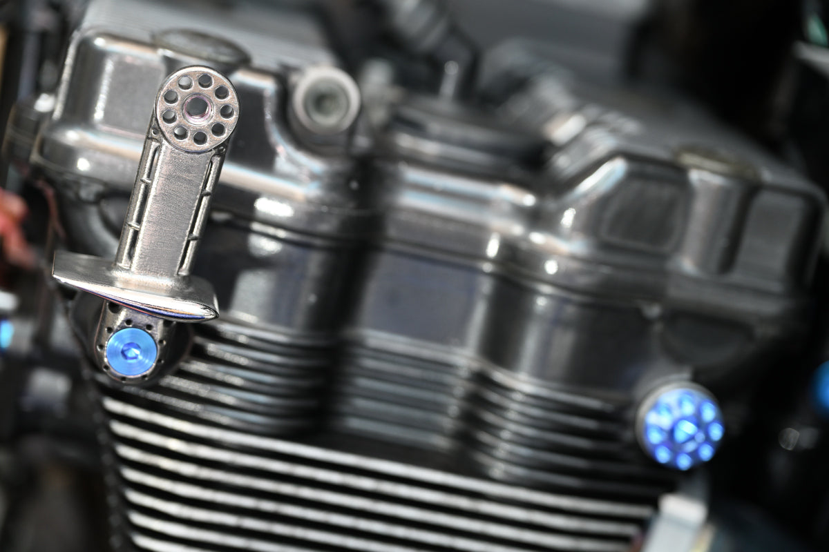 New 3D printed Titanium side cowl stay for SUZUKI GS1200SS (GV78A)