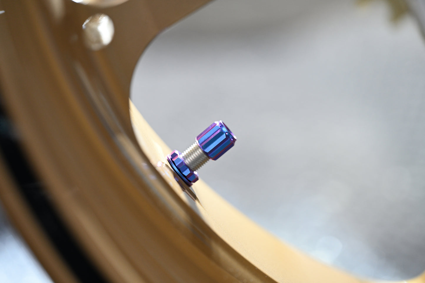 Ti-6Al-4V Air valve cap & nut for marchesini, BITO R&D JB-POWER MAGTAN motorcycle wheels