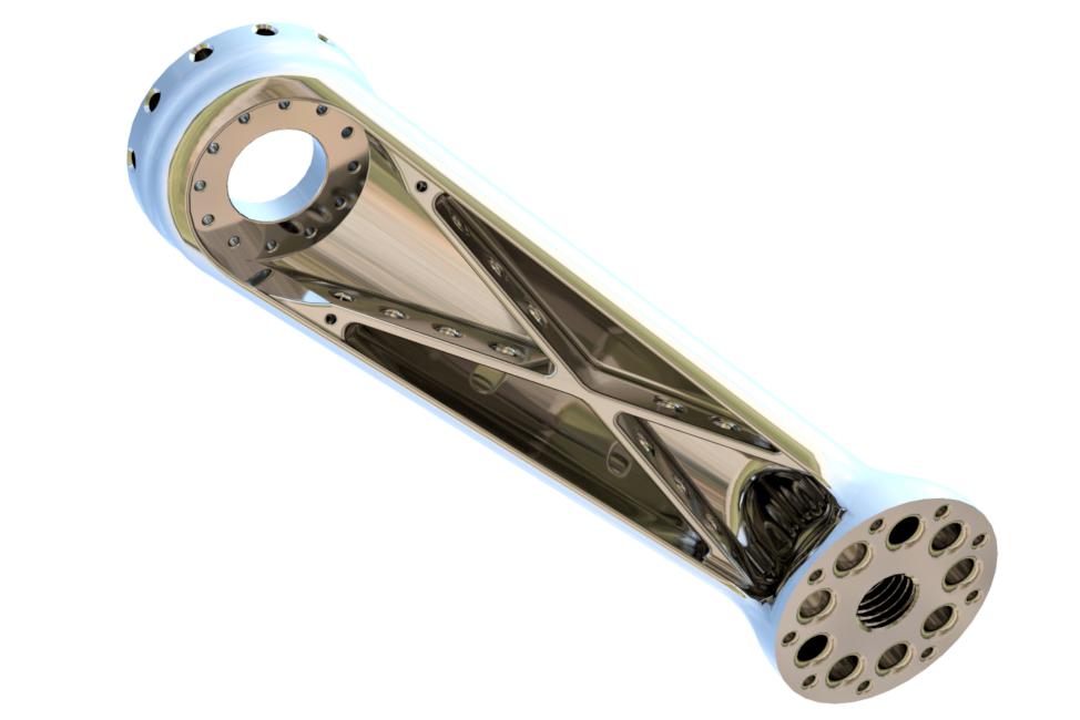 3D printed Titanium rear cowl stay for SUZUKI GS1200SS (GV78A)