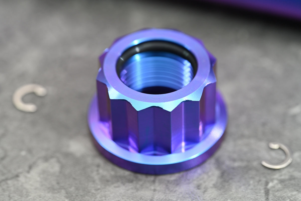 Ti-6Al-4V Pivot shaft, Pivot shaft nut, Pivot shaft cover for SUZUKI GS1200SS (GV78A)